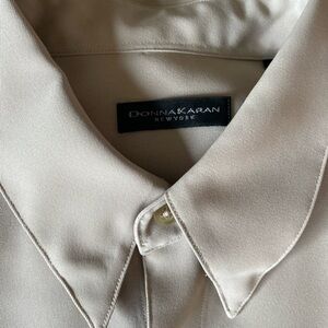Donna Karan Men's Cream Dress Shirt